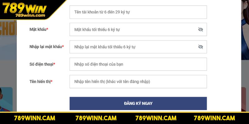 Đăng Ký 1 Điều kiện để đăng ký 789WIN thành công 100%