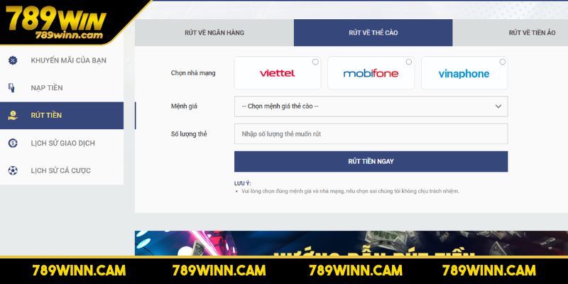 Rút Tiền 3 Lưu ý giúp bạn rút tiền 789WIN thành công ngay lần đầu