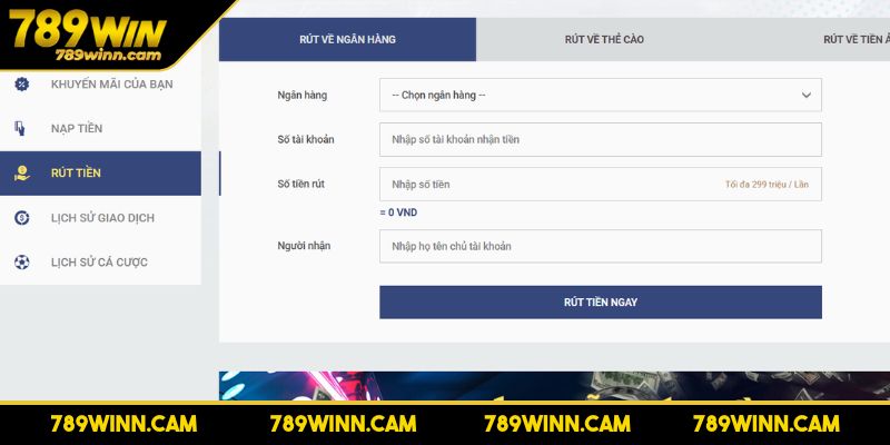 Rút Tiền 1 Những điều kiện để rút tiền 789WIN thành công